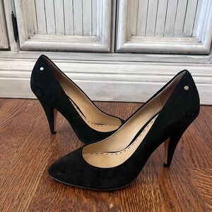 Coach Black Suede Heels